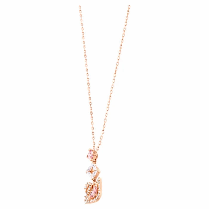 Swarovski Dazzling Swan Rose Gold Tone Plated Y Necklace