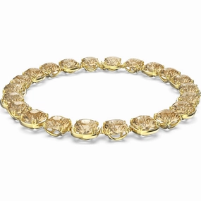 Swarovski Harmonia Yellow Gold Tone Plated Gold Tone Crystal Choker