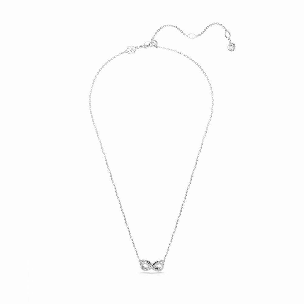 Swarovski Hyperbola Rhodium Plated Crystal Infinity Necklace