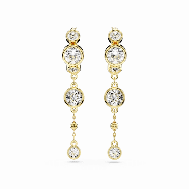 Swarovski Imber Gold-Tone Plated Crystal Drop Earrings