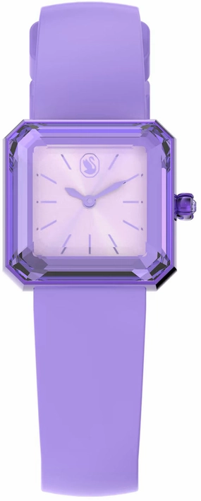 Swarovski Silicone Purple Watch