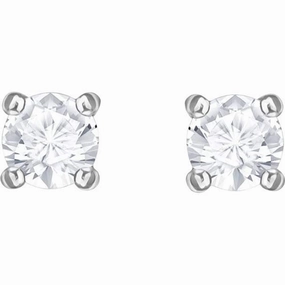 Swarovski Stilla Attract Rhodium Plated Crystal Earrings