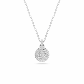 Swarovski Sublima Rhodium Plated Crystal Necklace