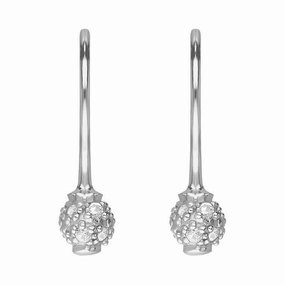 Sylva Sterling Silver Cubic Zirconia Ball Drop Earrings