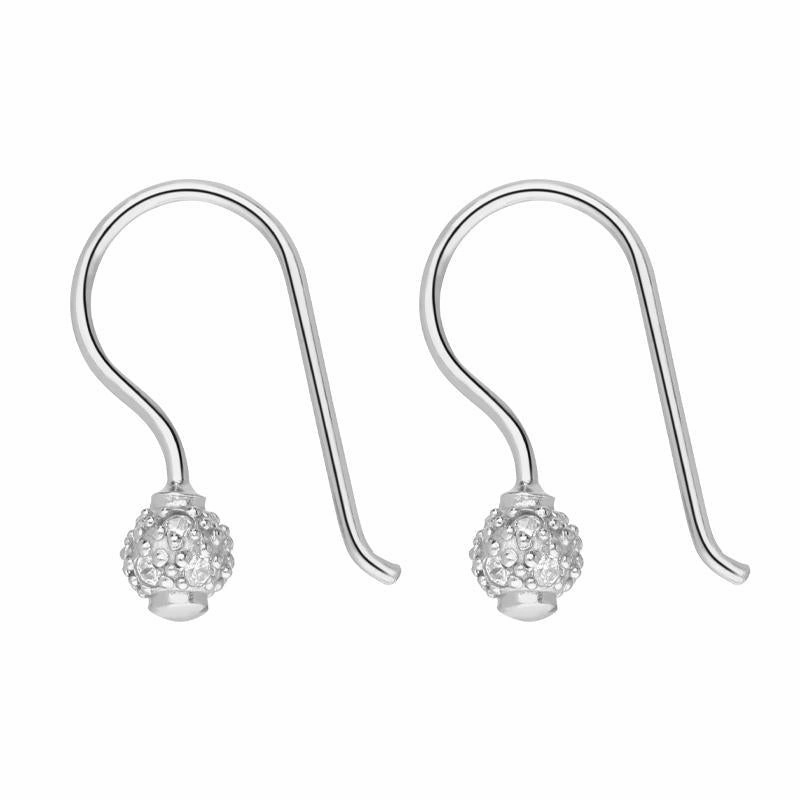 Sylva Sterling Silver Cubic Zirconia Ball Drop Earrings