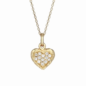 Sylva Yellow Gold Plated Sterling Silver Heart Necklace