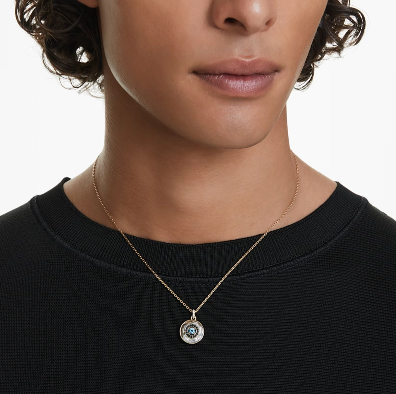 Symbolica Evil Eye Small Multicoloured Gold Tone Pendant