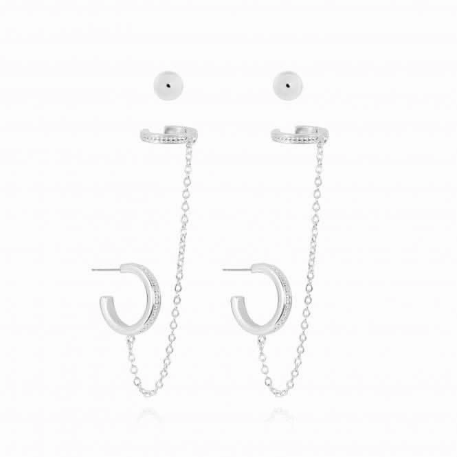 Tahlia Trio Chain Cuff Pack Earrings 4829
