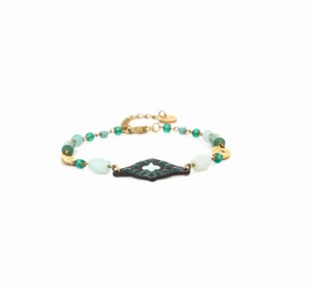 TALULAH shell   looped bead bracelet