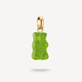 Thomas Sabo 18ct Gold Plated Green Haribo Bear Connect Charm