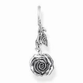 Thomas Sabo - Midnight Rose Long Stem Pendant