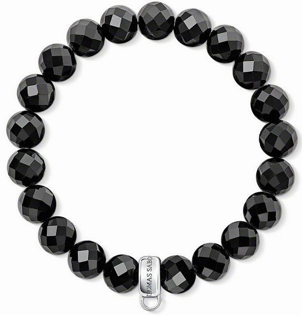 Thomas Sabo Bracelet Black Obsidian Silver 15.5cm D