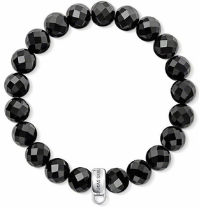 Thomas Sabo Bracelet Black Obsidian Silver 15.5cm D
