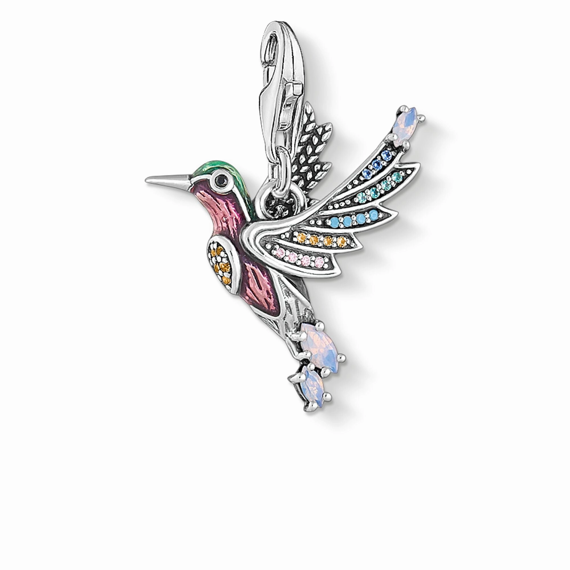 Thomas Sabo Charm Club Magic Garden Sterling Silver Hummingbird Charm D