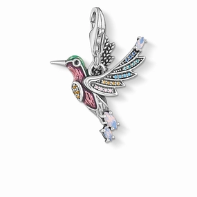 Thomas Sabo Charm Club Magic Garden Sterling Silver Hummingbird Charm D