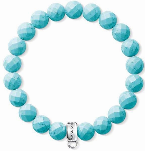 Thomas Sabo Charm Club Silver Turquoise 17.5cm Bracelet D