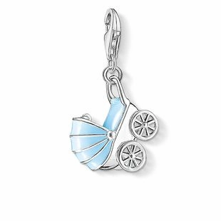 Thomas Sabo Charm Club Sterling Silver Enamel Blue Pram Charm D