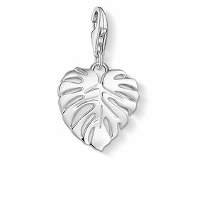Thomas Sabo Charm Club Sterling Silver Heart Leaf Charm