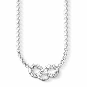 Thomas Sabo Charm Club Sterling Silver Infinity Necklace D