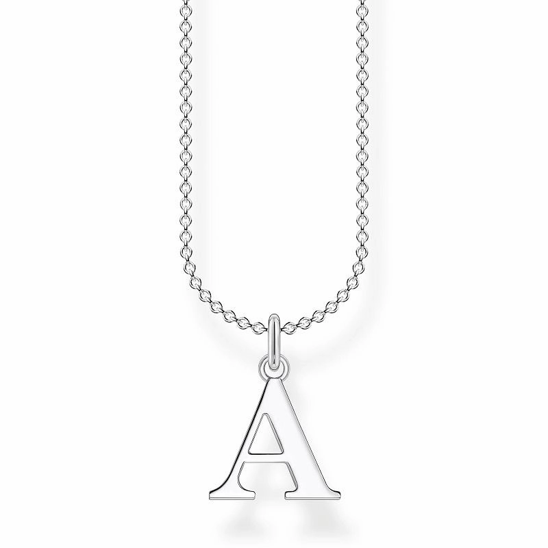 Thomas Sabo Charm Club Sterling Silver Letter A Necklace D