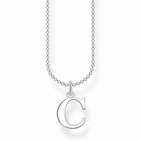 Thomas Sabo Charm Club Sterling Silver Letter C Necklace D