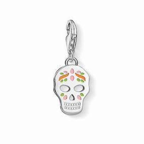 Thomas Sabo Charm Club Sterling Silver Mexican Skull Charm