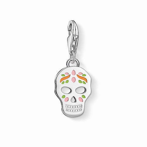 Thomas Sabo Charm Club Sterling Silver Mexican Skull Charm