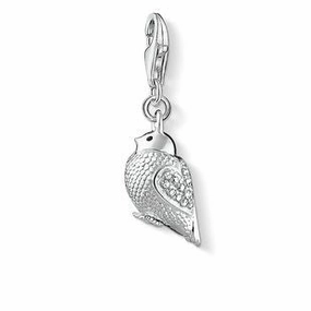 Thomas Sabo Charm Club Sterling Silver Zirconia Enamel Bird Charm D