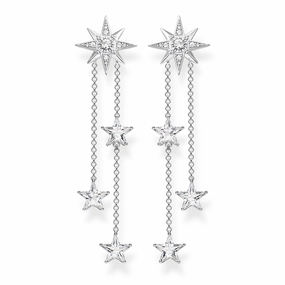 Thomas Sabo Glam & Soul Sterling Silver CZ Magic Stars Drop Earrings