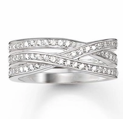 Thomas Sabo Glam & Soul Sterling Silver Zirconia Eternity Ring