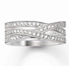 Thomas Sabo Glam & Soul Sterling Silver Zirconia Eternity Ring