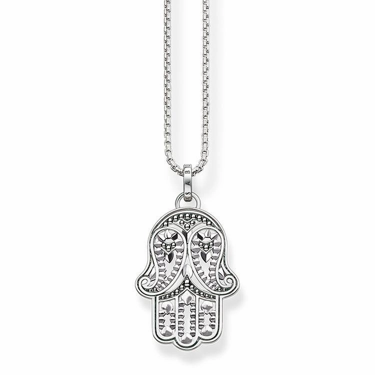 Thomas Sabo Glam And Soul Paisley Design Hand Of Fatima Pendant D