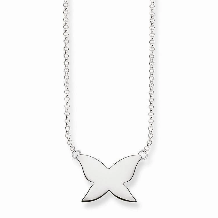 Thomas Sabo Glam And Soul Silver Butterfly Necklace D