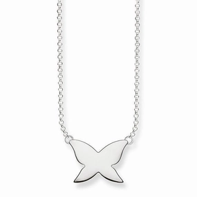 Thomas Sabo Glam And Soul Silver Butterfly Necklace D