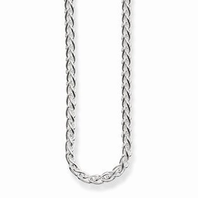 Thomas Sabo Glam And Soul Silver Plaited Chain 45cm