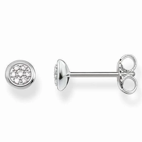 Thomas Sabo Glam And Soul Sterling Silver Diamond Circles Stud Earrings