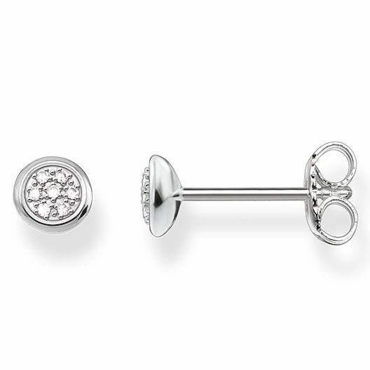 Thomas Sabo Glam And Soul Sterling Silver Diamond Circles Stud Earrings