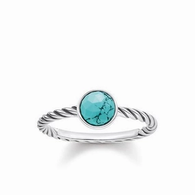 Thomas Sabo Glam And Soul Sterling Silver Turquoise Ethnic Ring