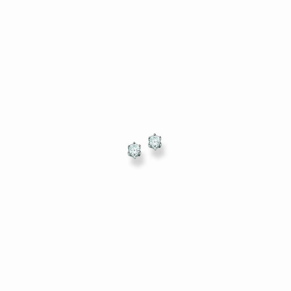 Thomas Sabo Glam And Soul Sterling Silver White Stone Stud Earrings