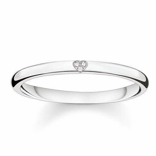 Thomas Sabo Glam And Soul White Diamond Heart Ring