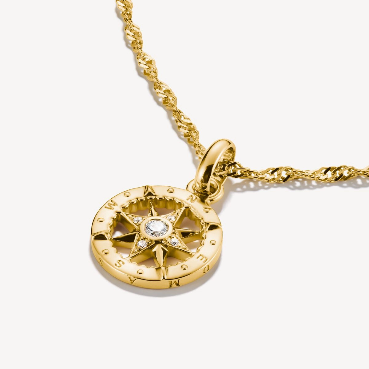 Thomas Sabo Gold Plated Compass Connect Charm