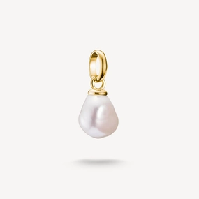 Thomas Sabo Gold Plated Freshwater Pearl Connect Charm