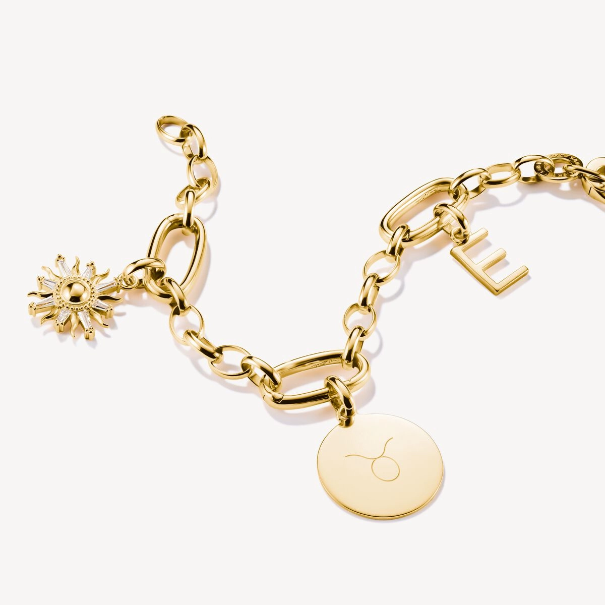 Thomas Sabo Gold Plated Large Coin Connect Charm