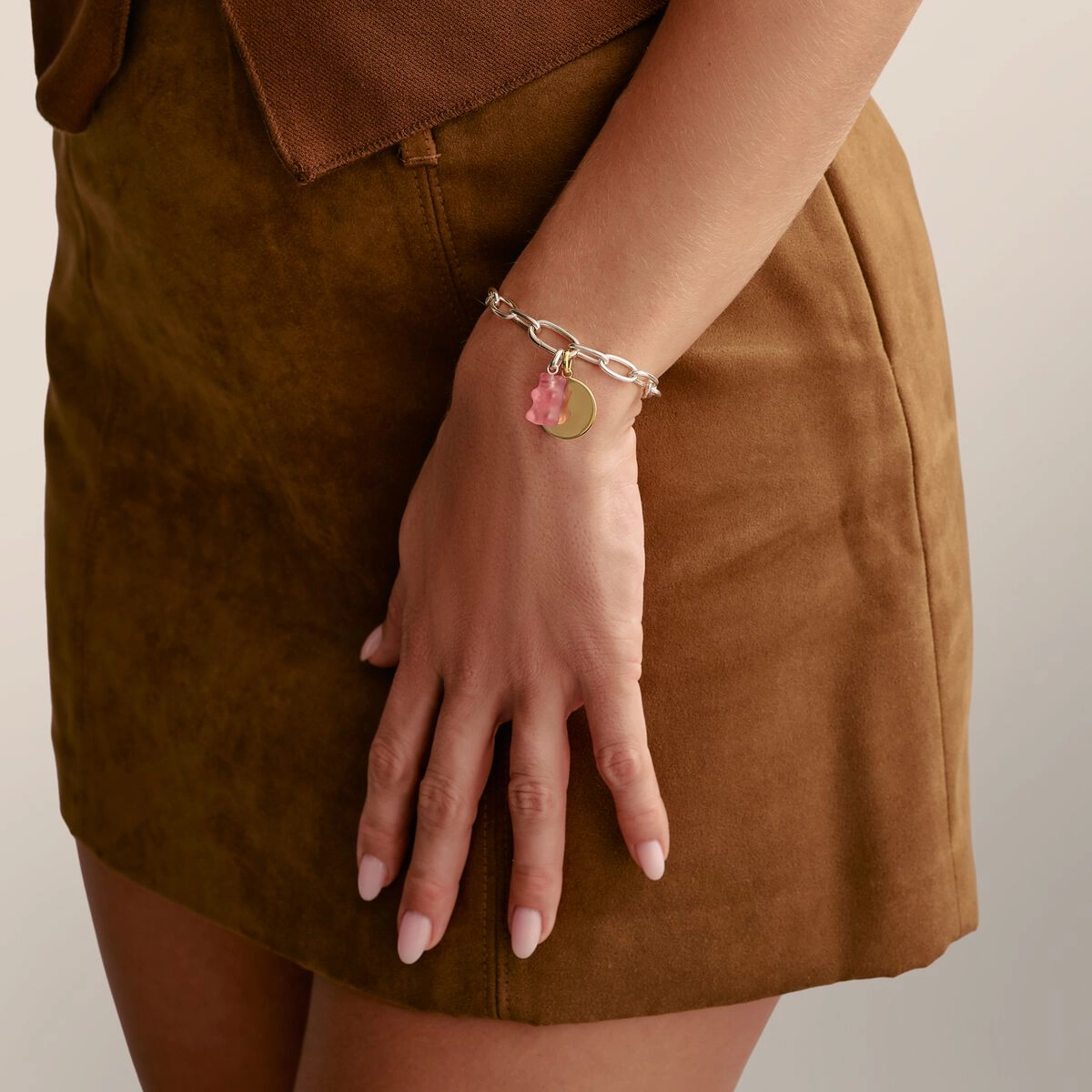 Thomas Sabo Gold Plated Large Coin Connect Charm
