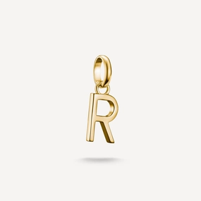 Thomas Sabo Gold Plated Letter R Connect Charm
