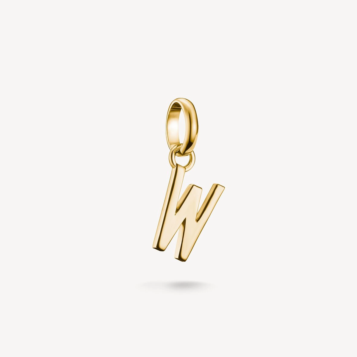 Thomas Sabo Gold Plated Letter W Connect Charm
