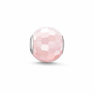 Thomas Sabo Karma Bead Sterling Silver Rose Quartz Charm D