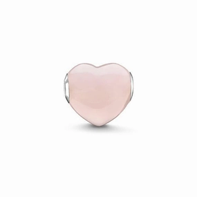 Thomas Sabo Karma Beads Rose Quartz Pink Heart Charm D