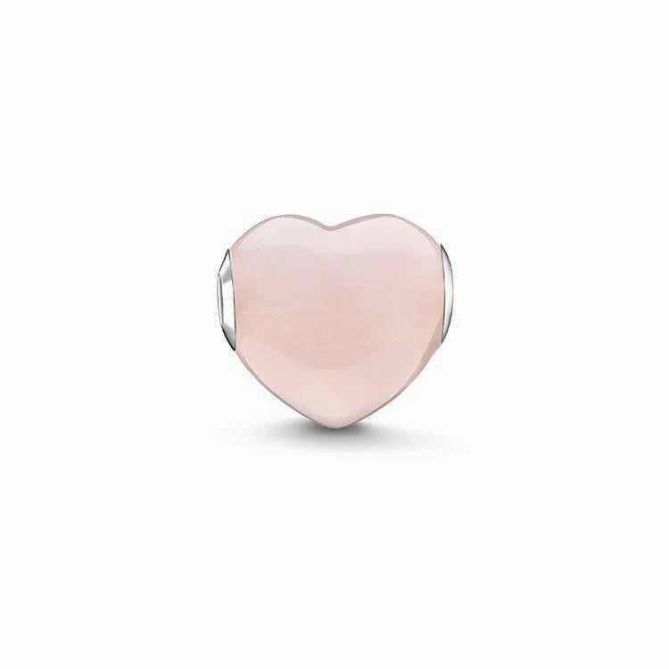 Thomas Sabo Karma Beads Rose Quartz Pink Heart Charm D