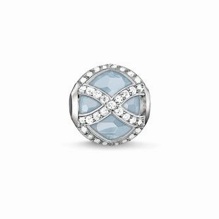 Thomas Sabo Karma Beads Sterling Silver Milky Aquamarine Maharani Charm